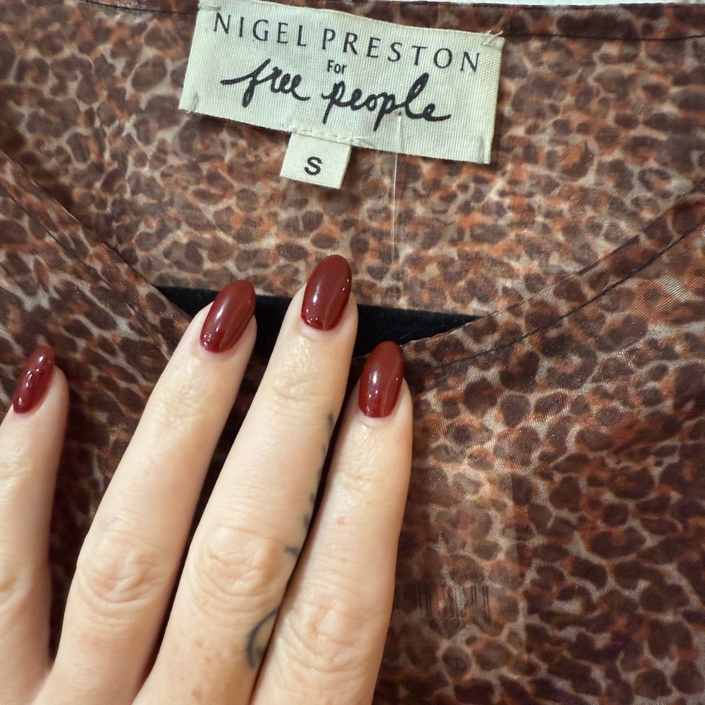 Free people Nigel Preston Leopard Print Sheer top - Picture 5 of 7